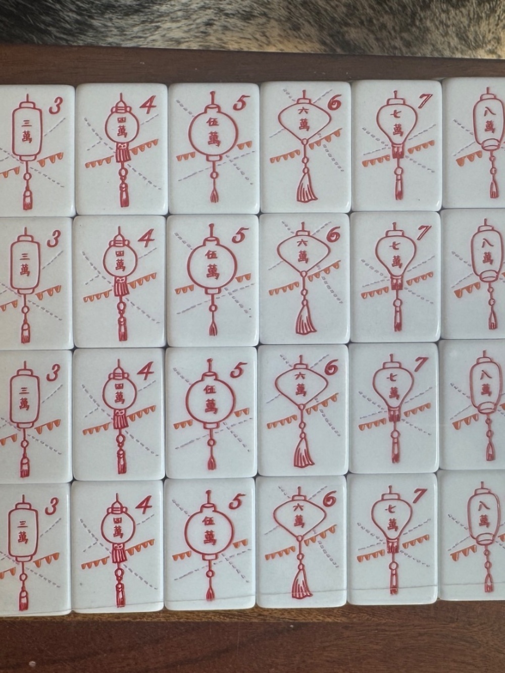 American Mahjong Tile Set NEW, 7 day deliver:Jade with lavender-Pink, cream face - Picture 10 of 11